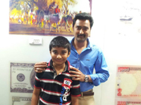 family vishnu and Isha